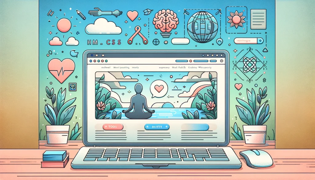 Mental health and wellness html css and javascript free source code