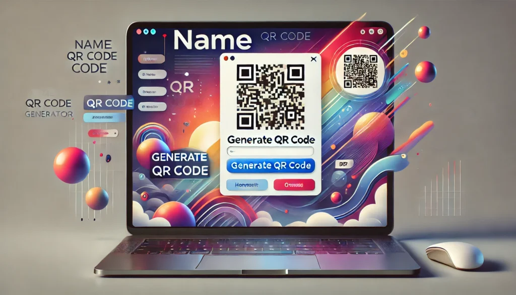 Name qr code generator html css & javascript